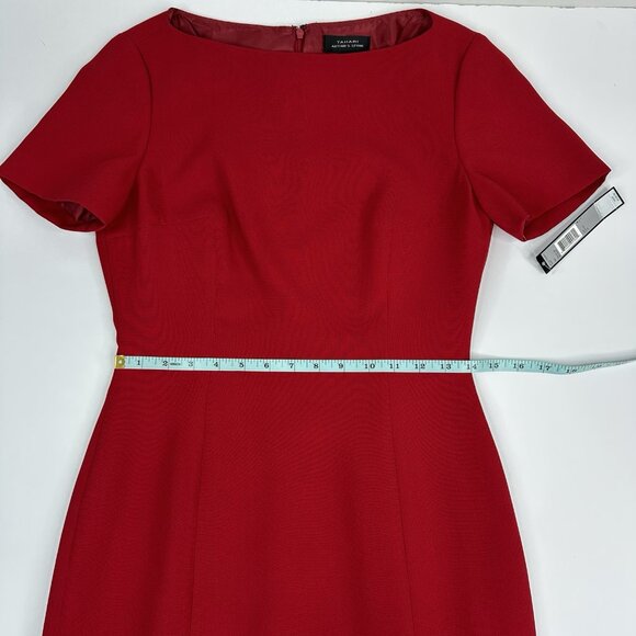 Tahari‎ Women's NWT Red Vinny Business Career Shift Dress 4/C33.2 - Picture 8 of 15